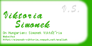 viktoria simonek business card